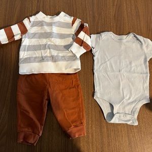 Baby Boy 3 Piece Set, 3-6 months